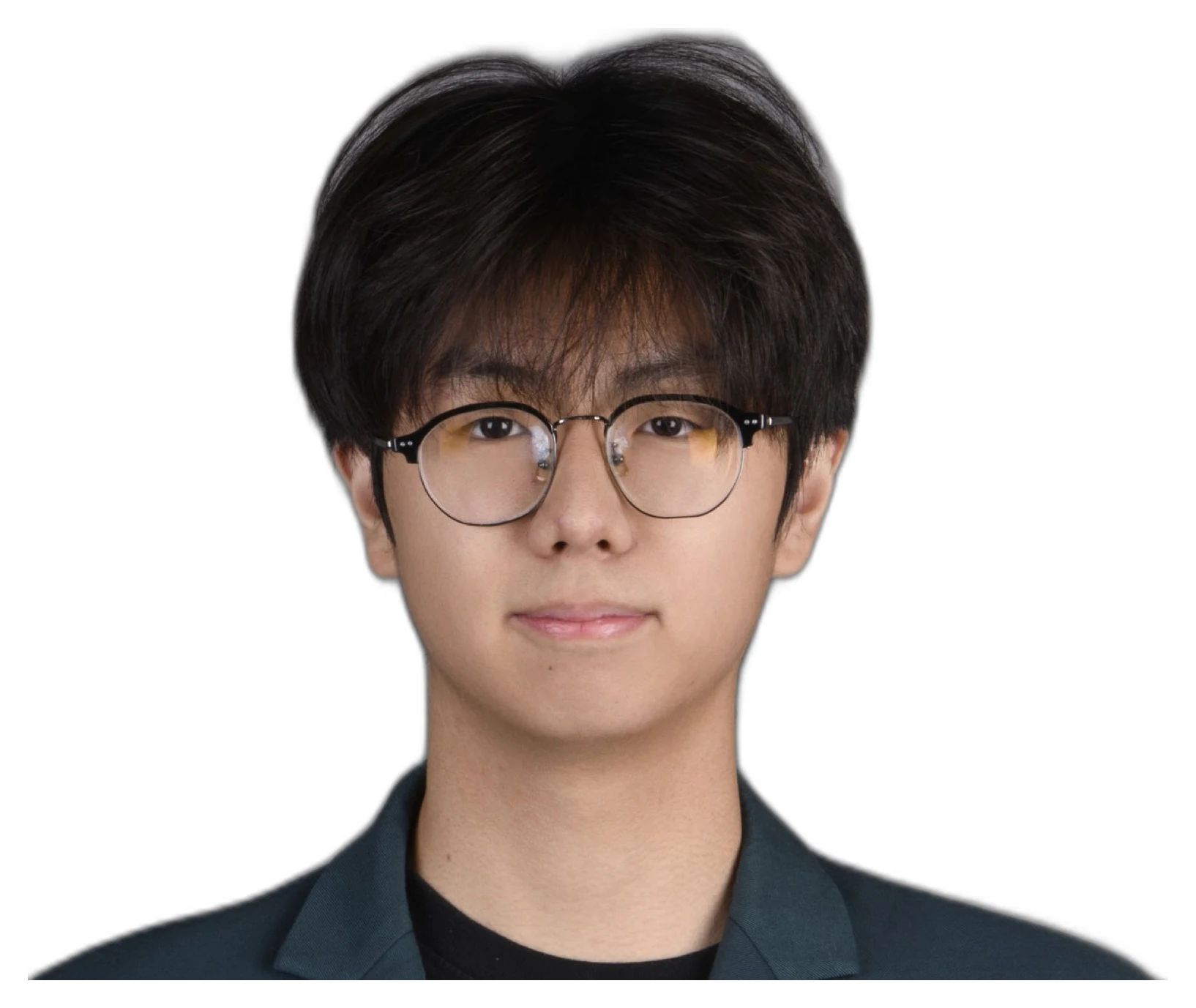 A cut-out studio portrait of Rayn Lee, outlined in white